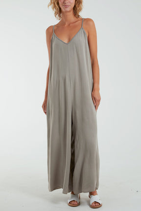 V Neck Cami Jumpsuit