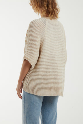 Knitted Kimono Jacket