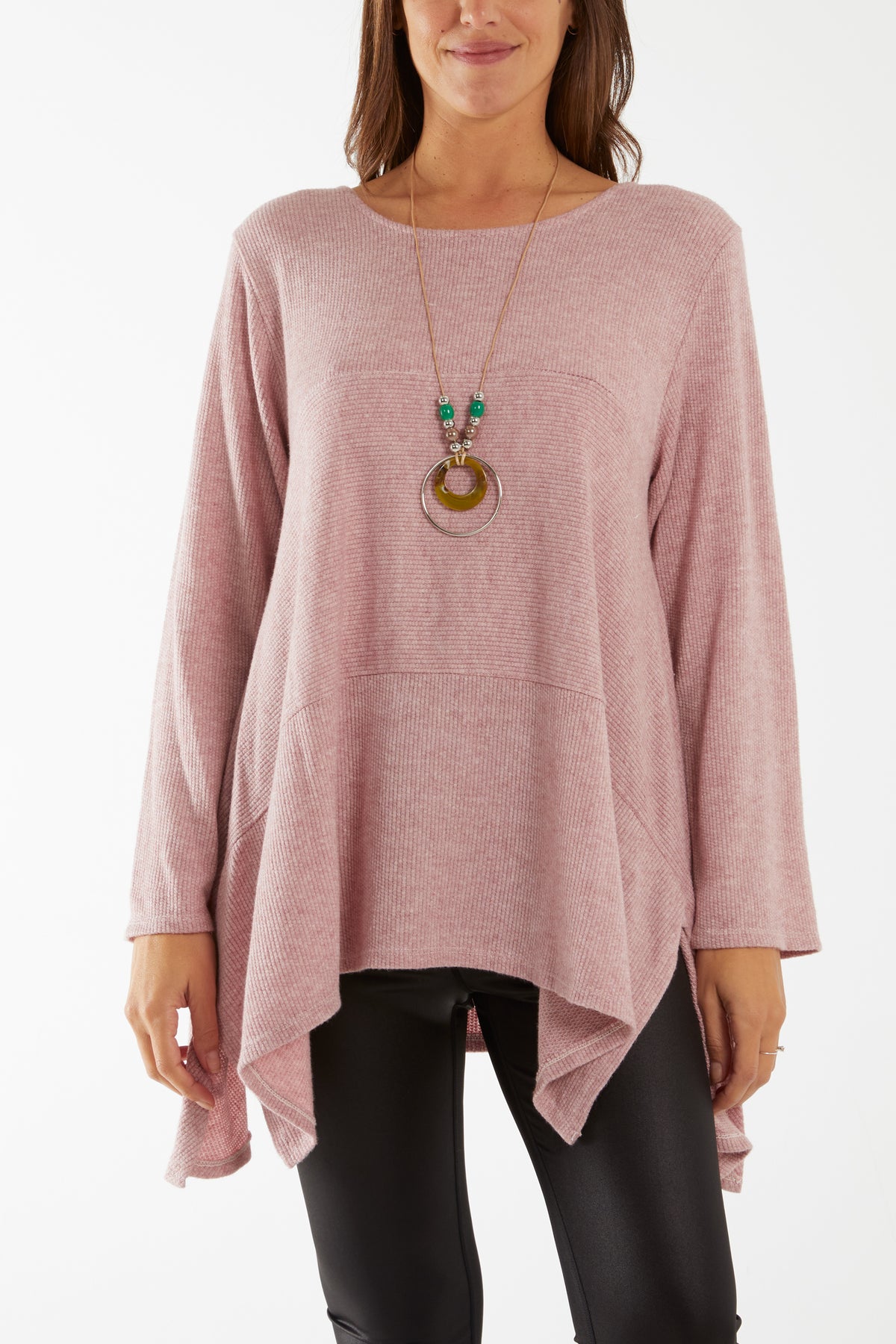 Necklace Long Sleeve Fine Knit