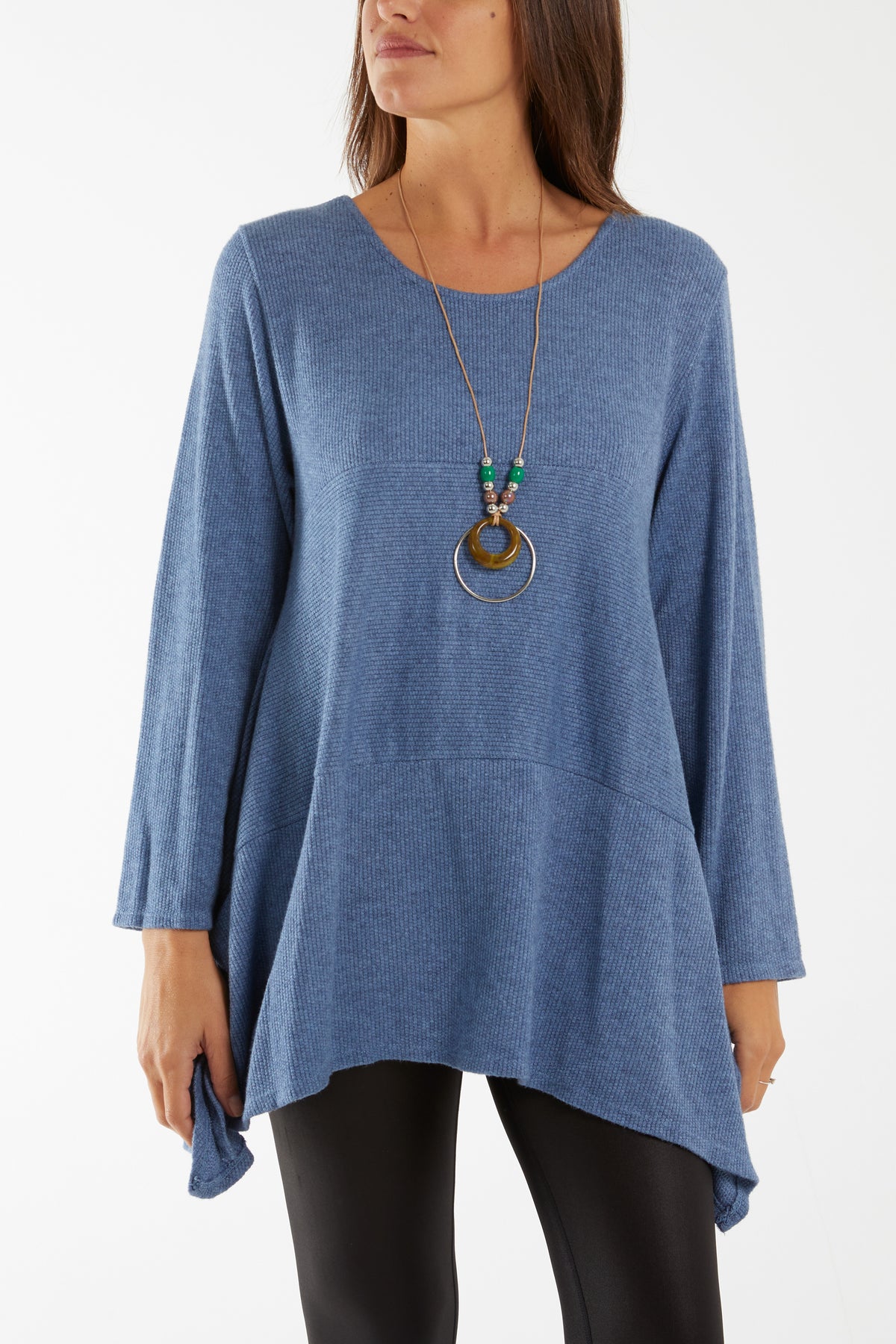 Necklace Long Sleeve Fine Knit