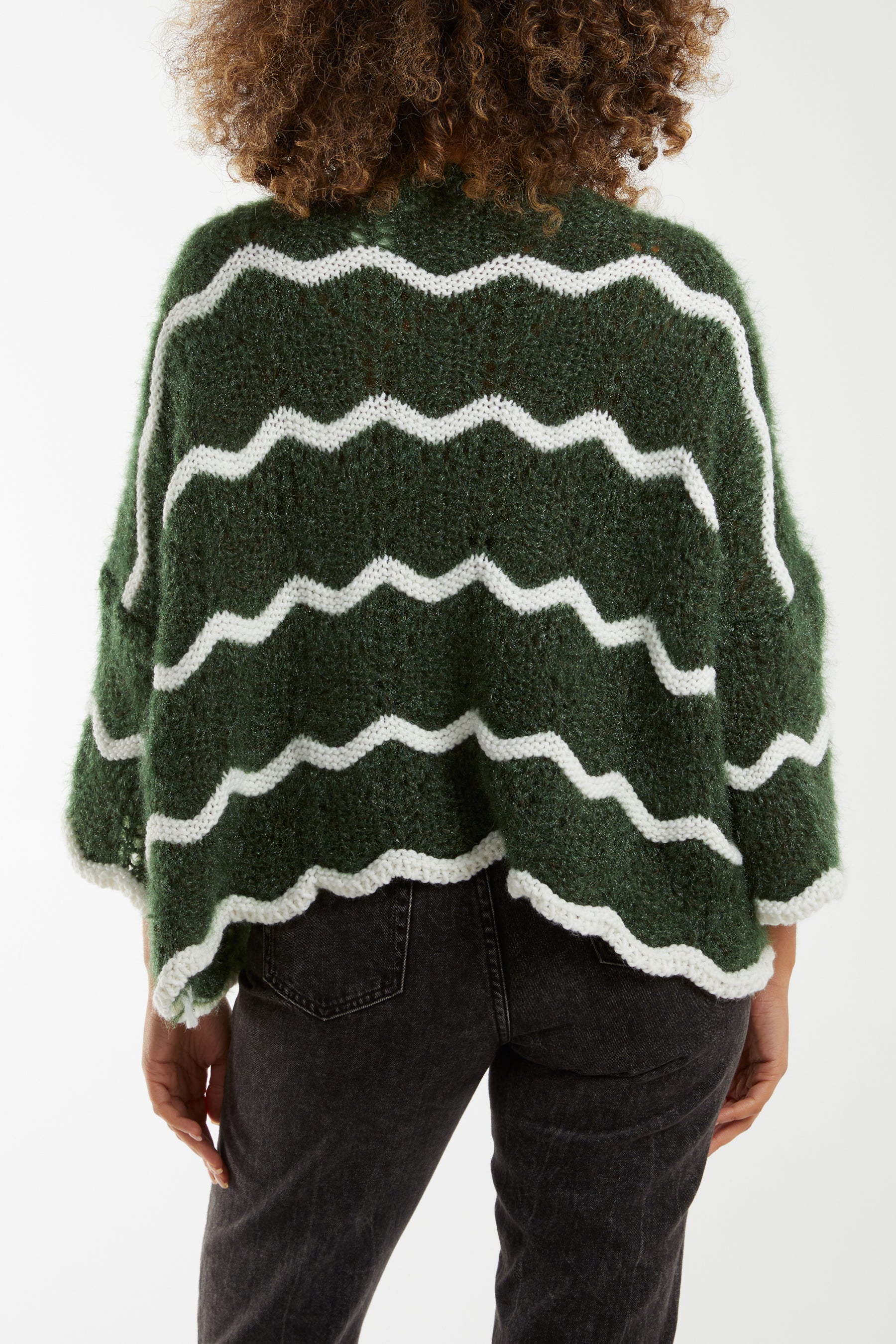 Zig Zag Stripe Oversize Jumper