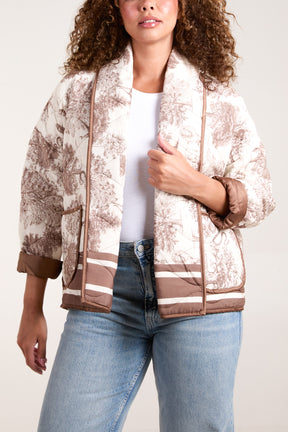 Tuile Du Jouy Quilted Jacket