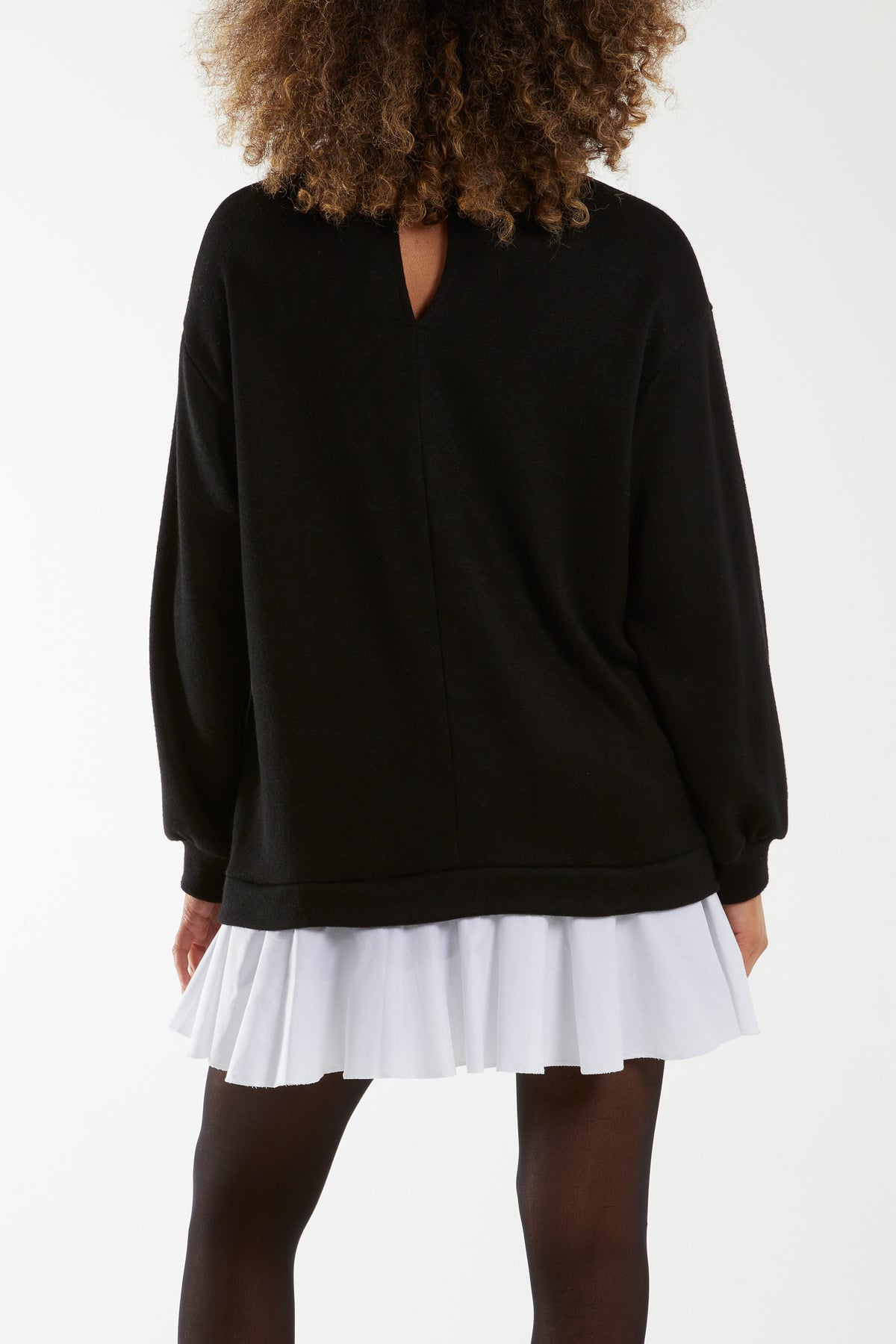 Two In One Knitted Collar Shirt Jumper