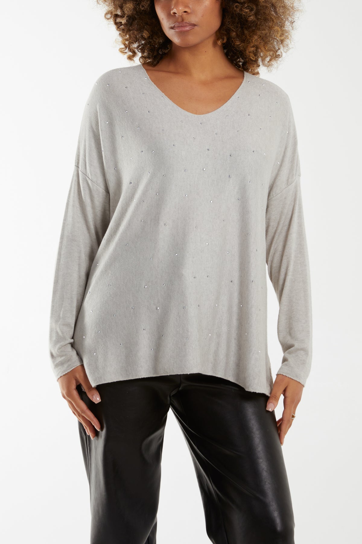 Sparkly Stud Knitted Top
