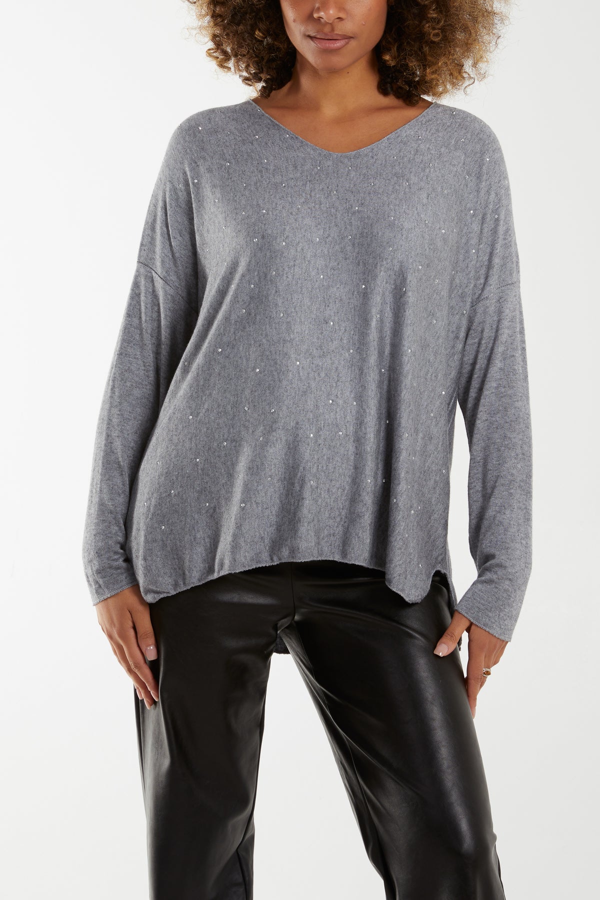 Sparkly Stud Knitted Top