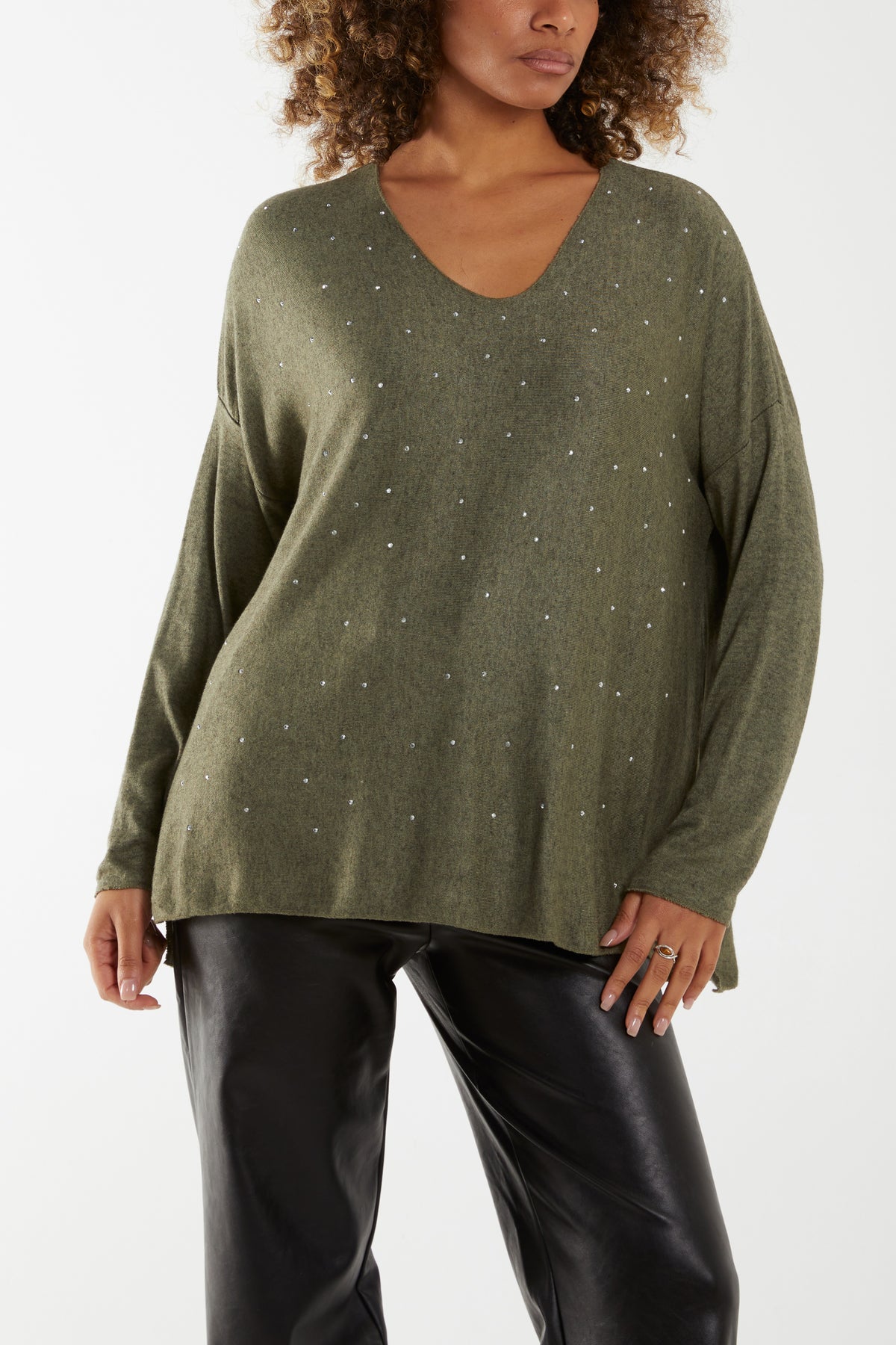 Sparkly Stud Knitted Top