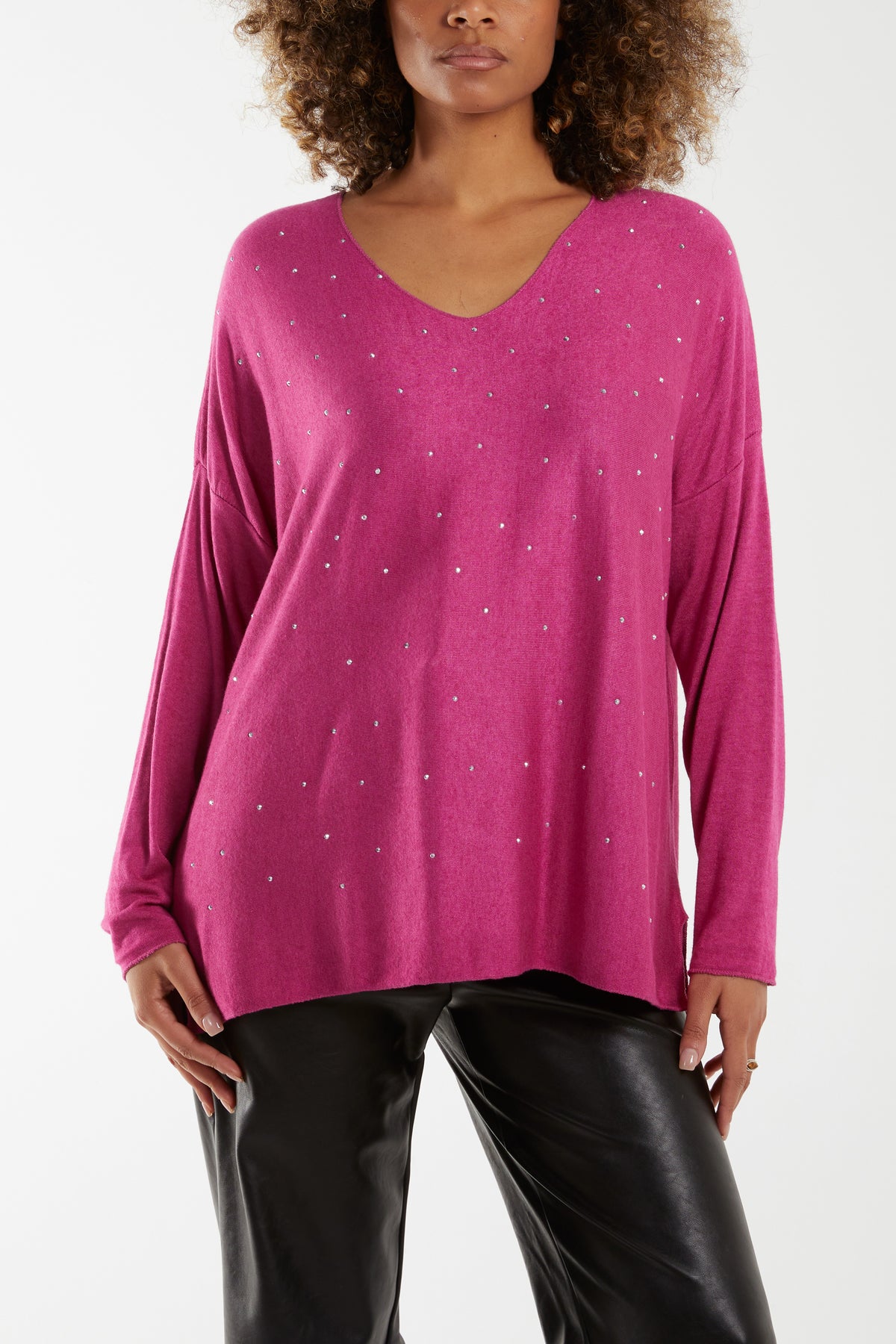 Sparkly Stud Knitted Top