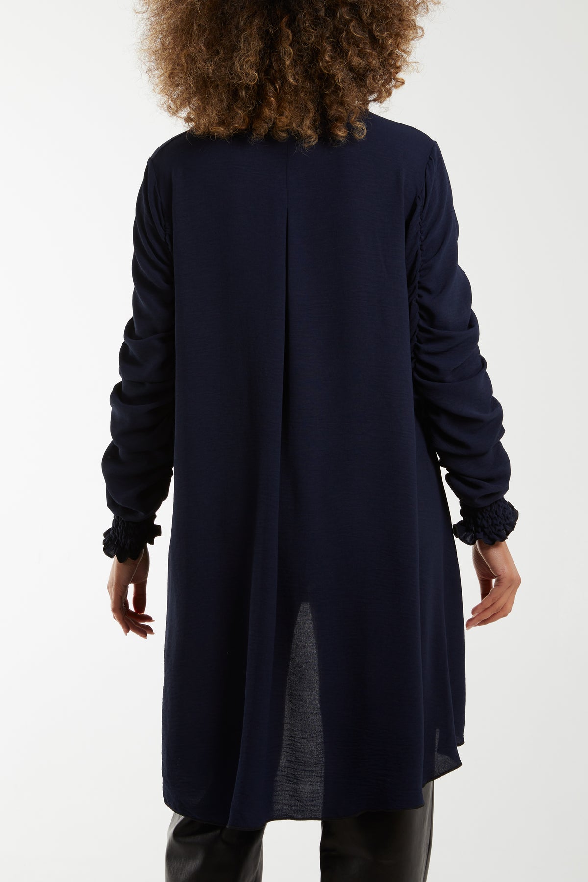 Elasticated Sleeve Oversized Blouse