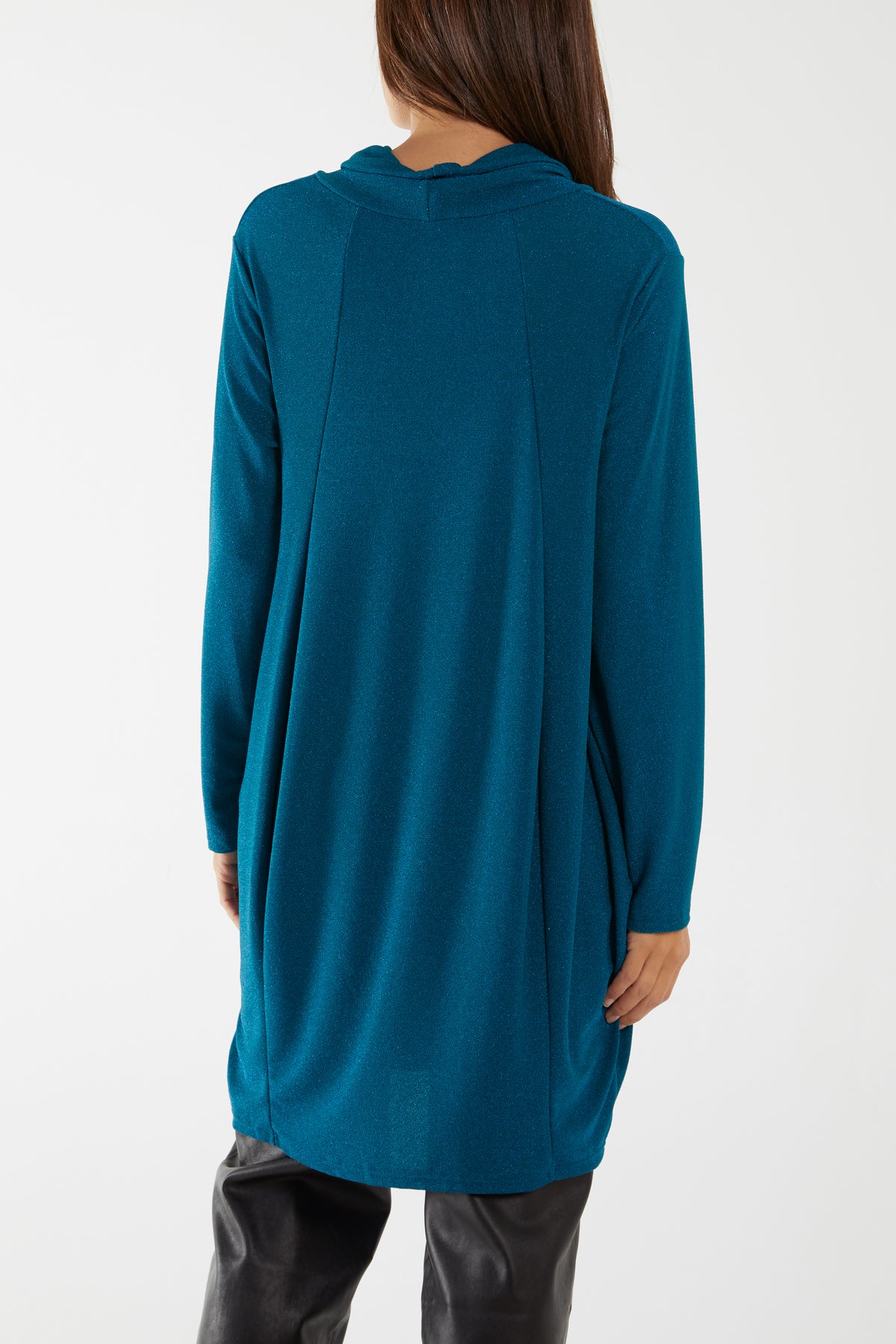 Roll Neck Glitter Dress