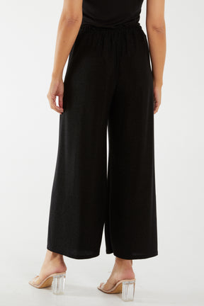 Glitter Wide Leg Trousers