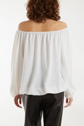 Off The Shoulder Necklace Top