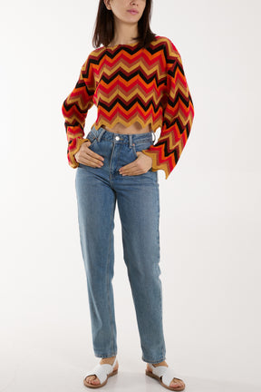 Cropped ZigZag Jumper