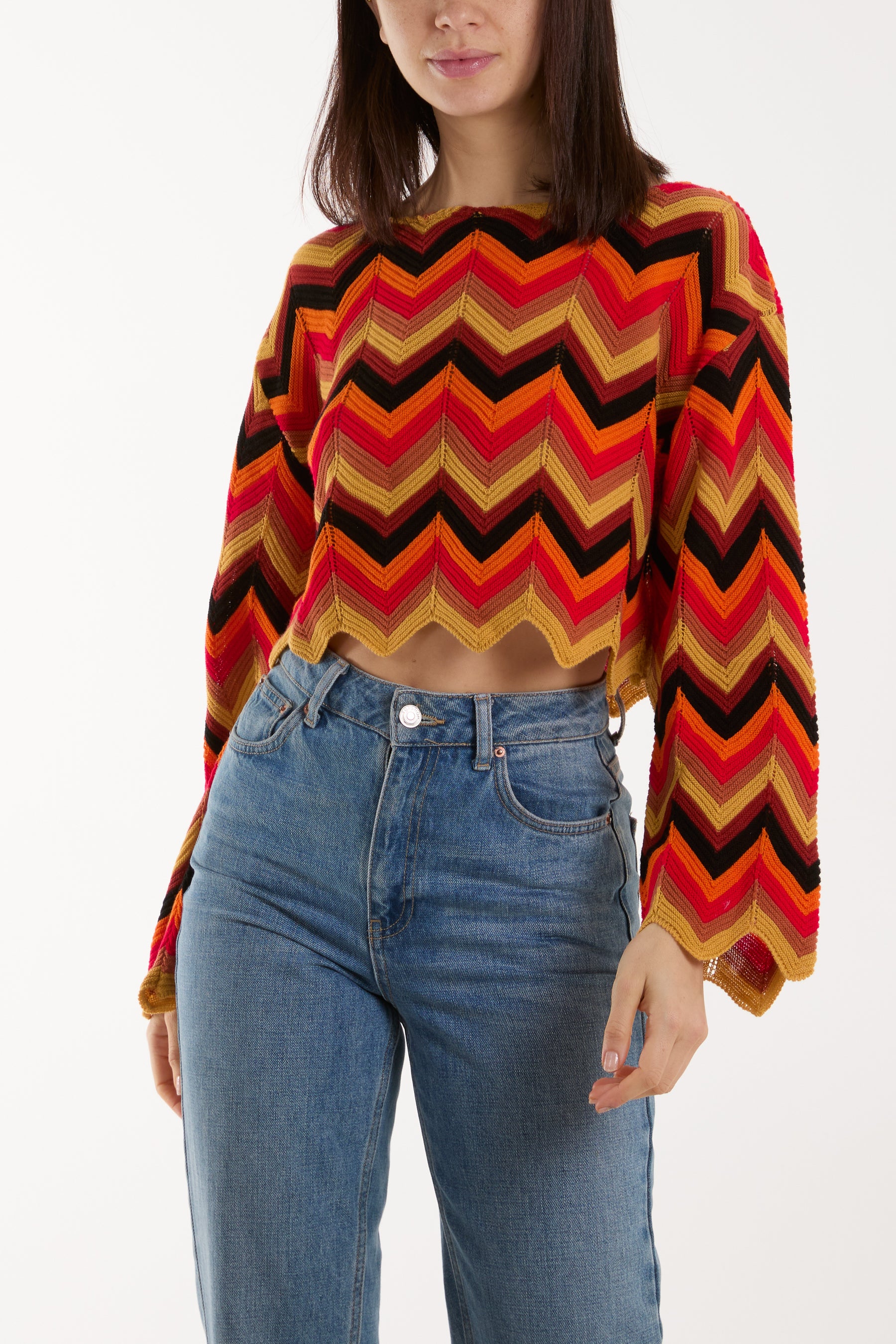 Cropped ZigZag Jumper