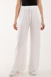 Satin Wide Leg Trousers