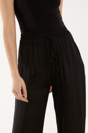 Satin Wide Leg Trousers