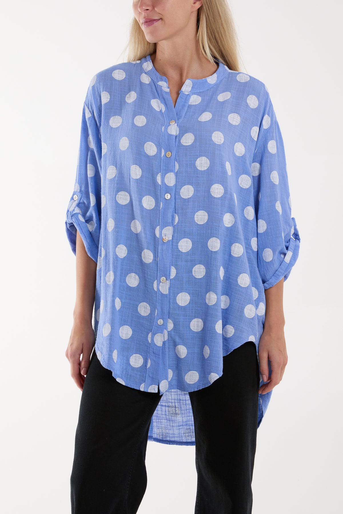Polka Dot Cotton Shirt
