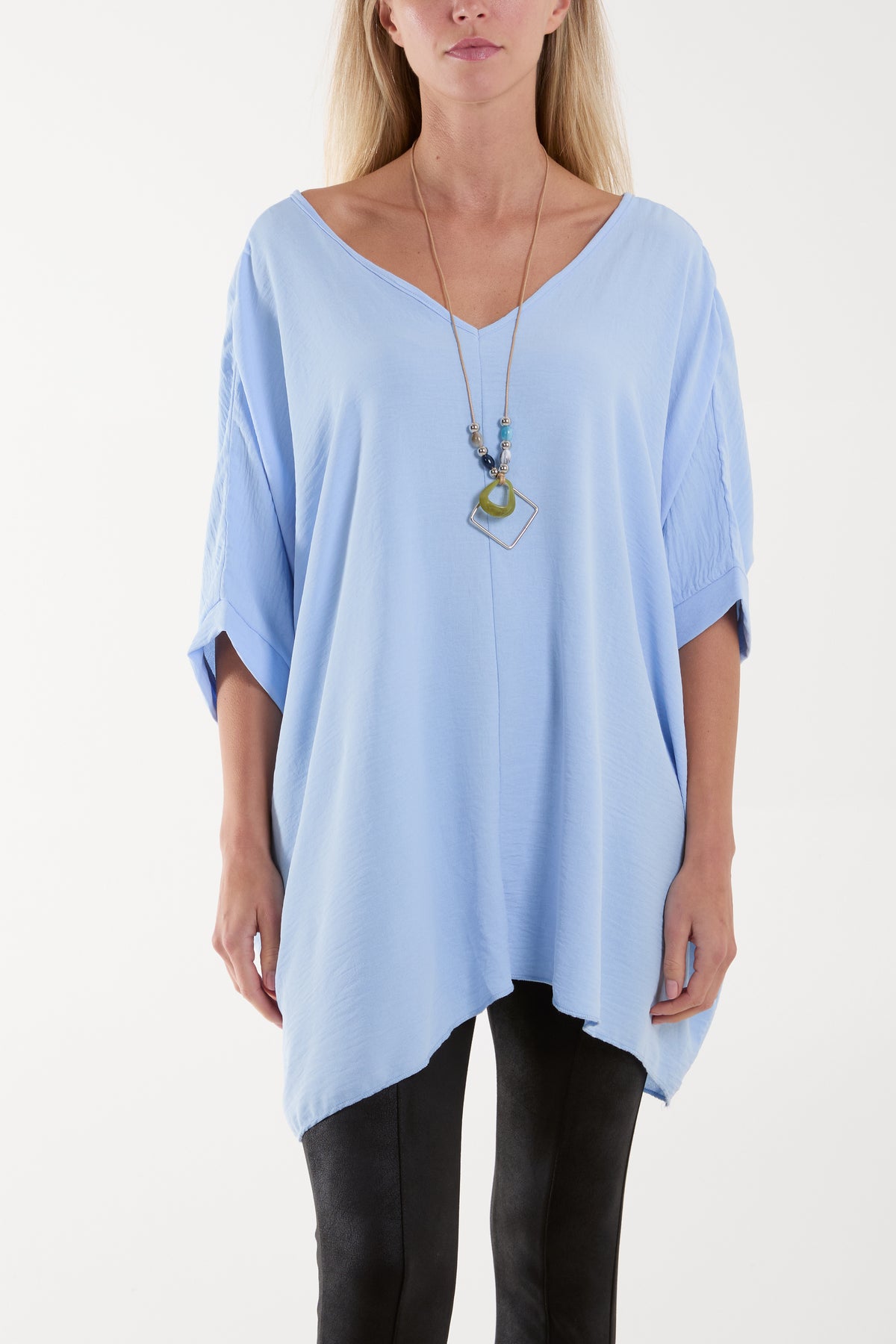 Necklace Double V-Neck Top