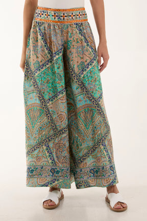 Mirror Embellished Waist Trousers