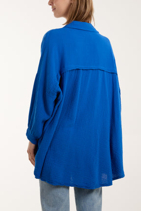 Cheesecloth Batwing Shirt