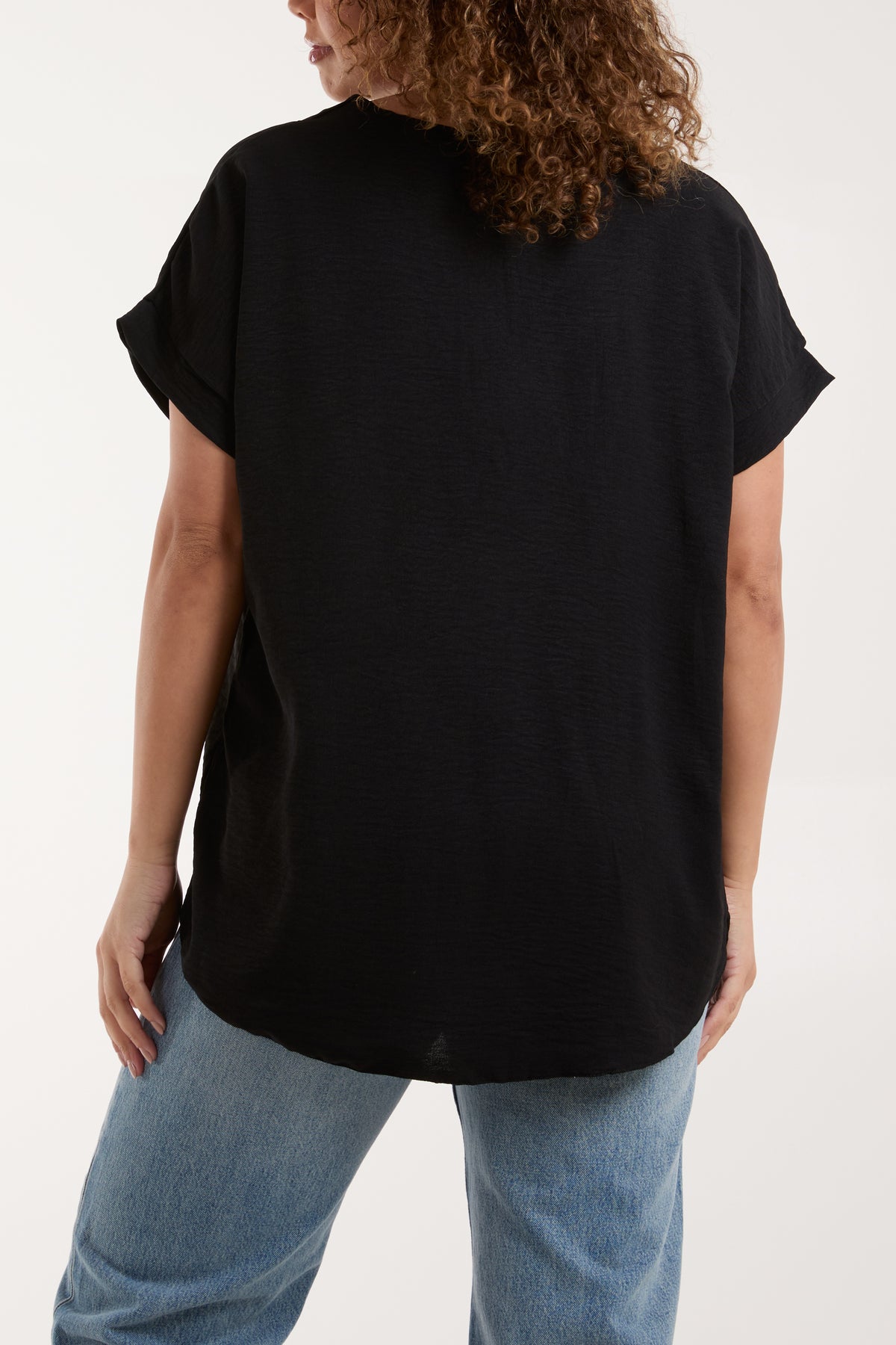 Necklace V-Neck Crossover Top