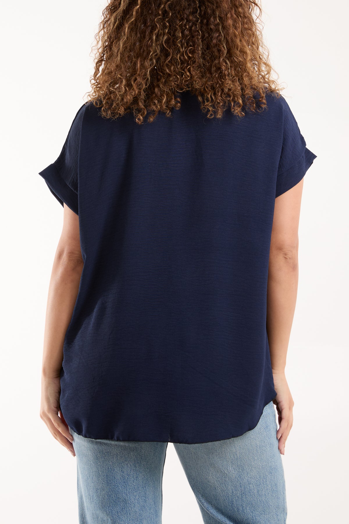 Necklace V-Neck Crossover Top