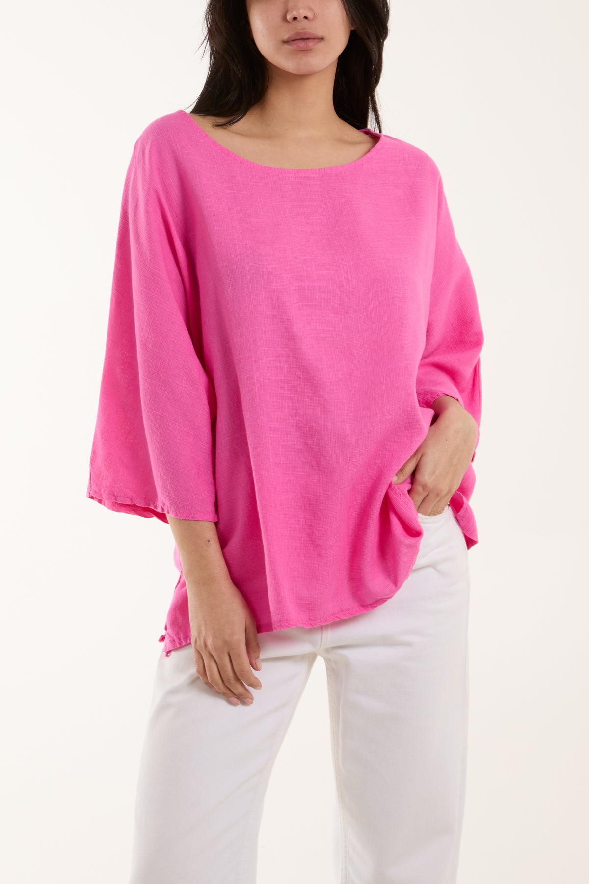 Batwing 3/4 Sleeve Blouse
