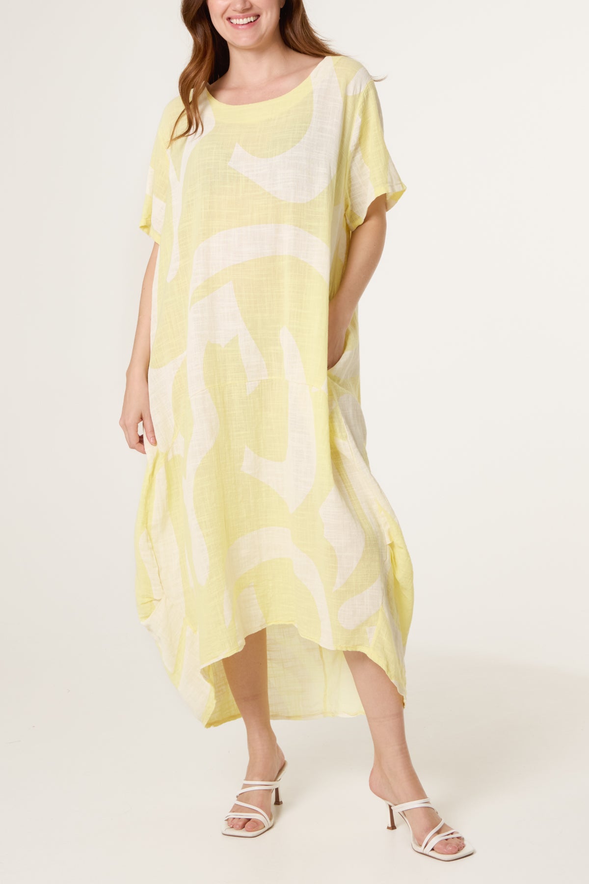 Pure Cotton Cocoon Midi Dress