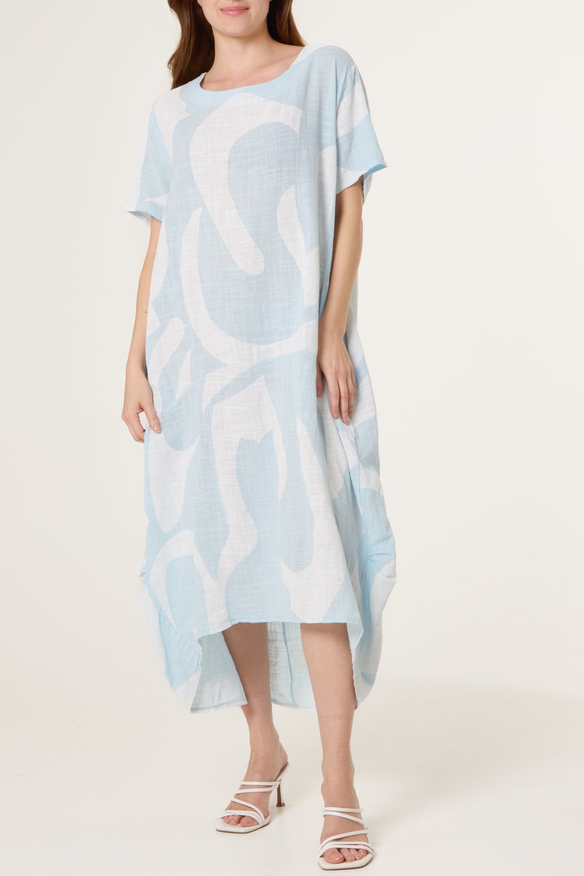 Pure Cotton Cocoon Midi Dress