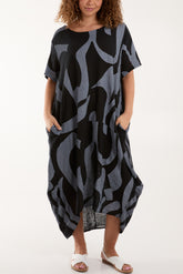 Pure Cotton Cocoon Midi Dress