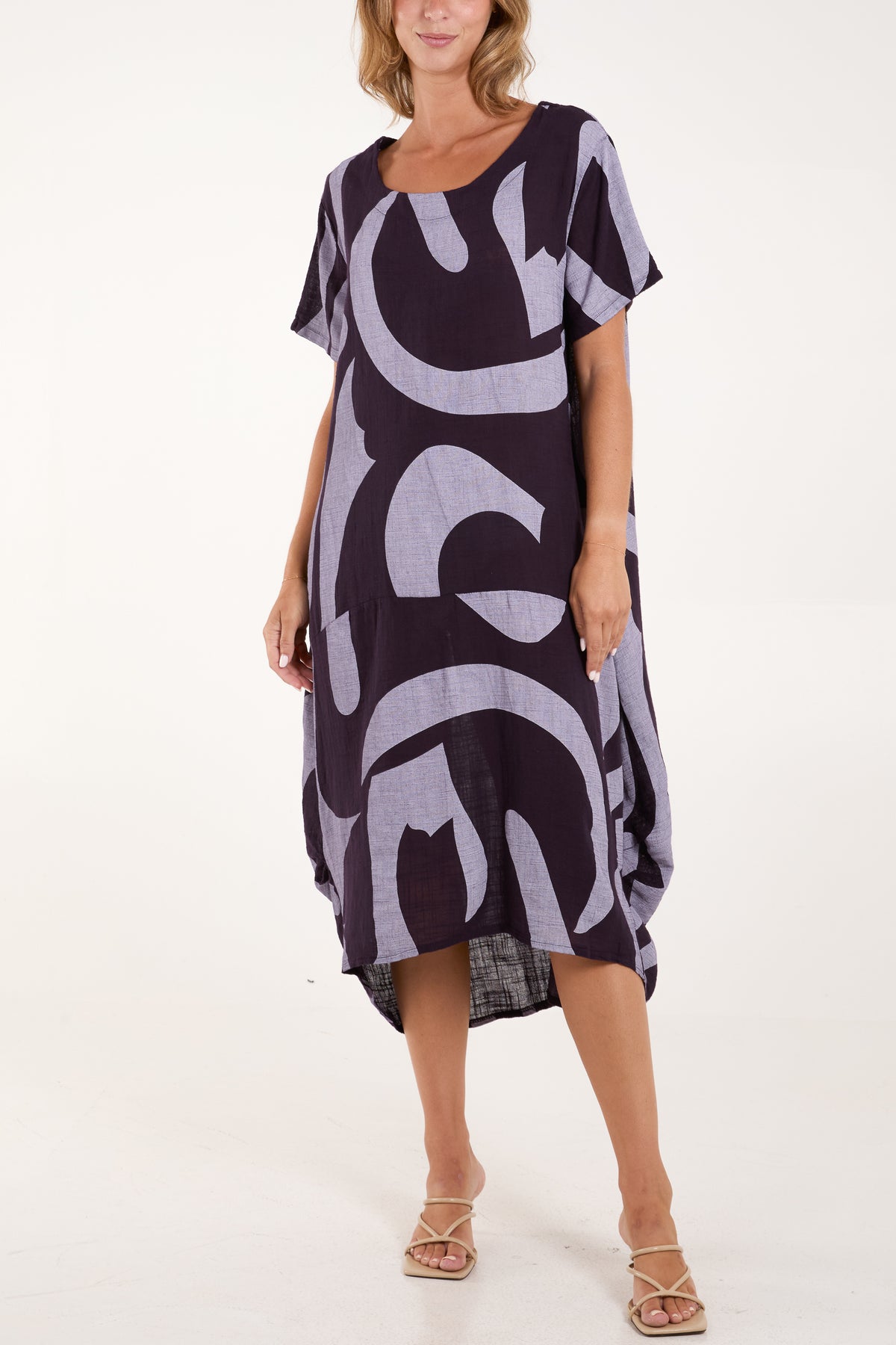 Pure Cotton Cocoon Midi Dress