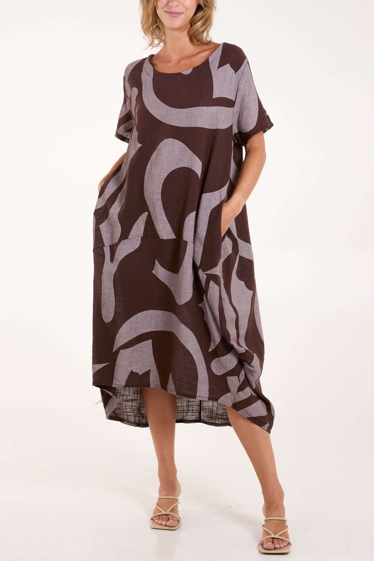 Pure Cotton Cocoon Midi Dress