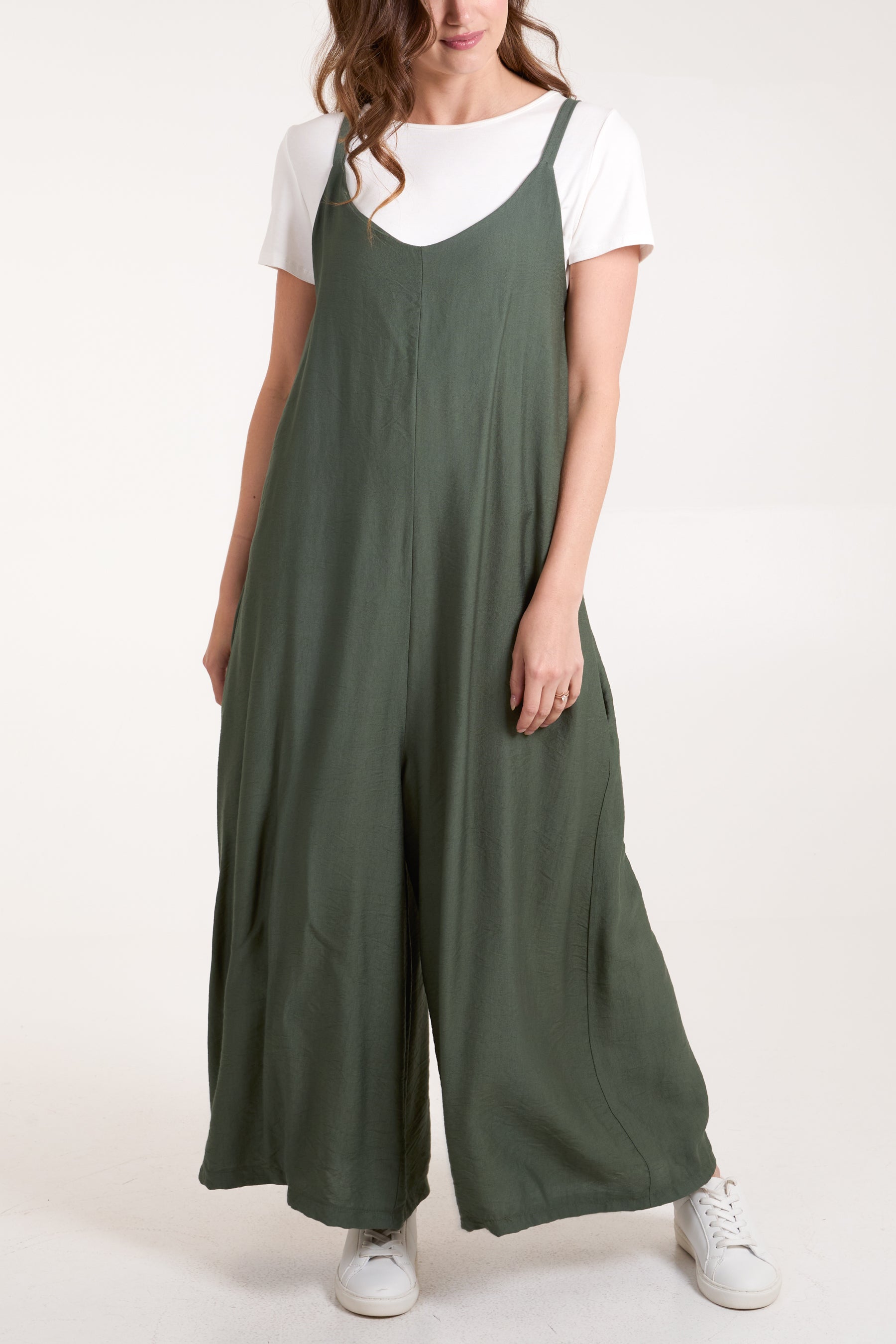 Crepe Wide Leg Cami Jumpsuit