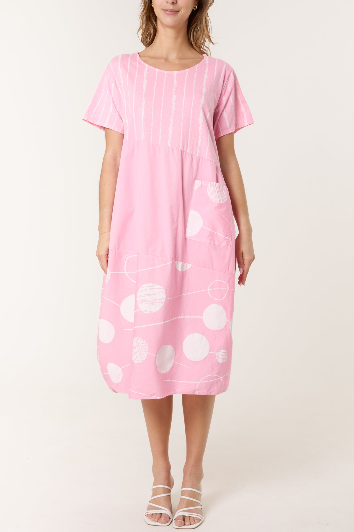 Cocoon Pockets Midi Dress