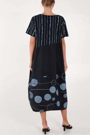 Cocoon Pockets Midi Dress