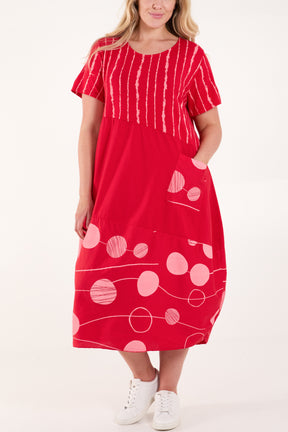 Cocoon Pockets Midi Dress