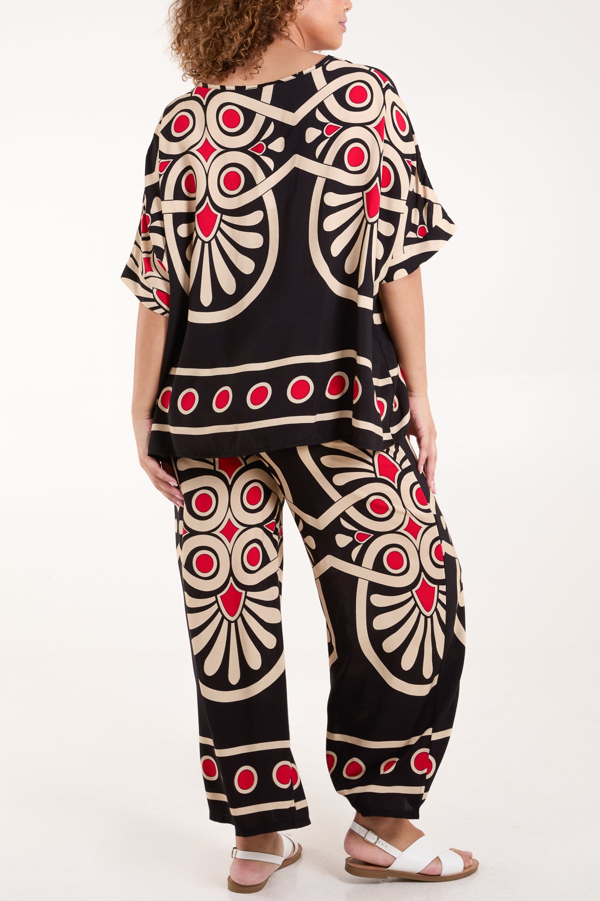 Aztec Bold Print Top and Trousers Set