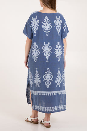 Pure Cotton Tribal Pocket Tunic Dress