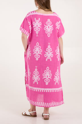 Pure Cotton Tribal Pocket Tunic Dress