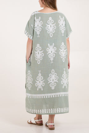 Pure Cotton Tribal Pocket Tunic Dress