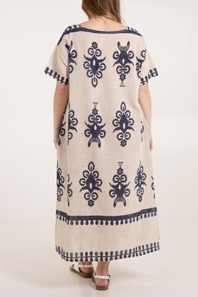 Pure Cotton Tribal Pocket Tunic Dress