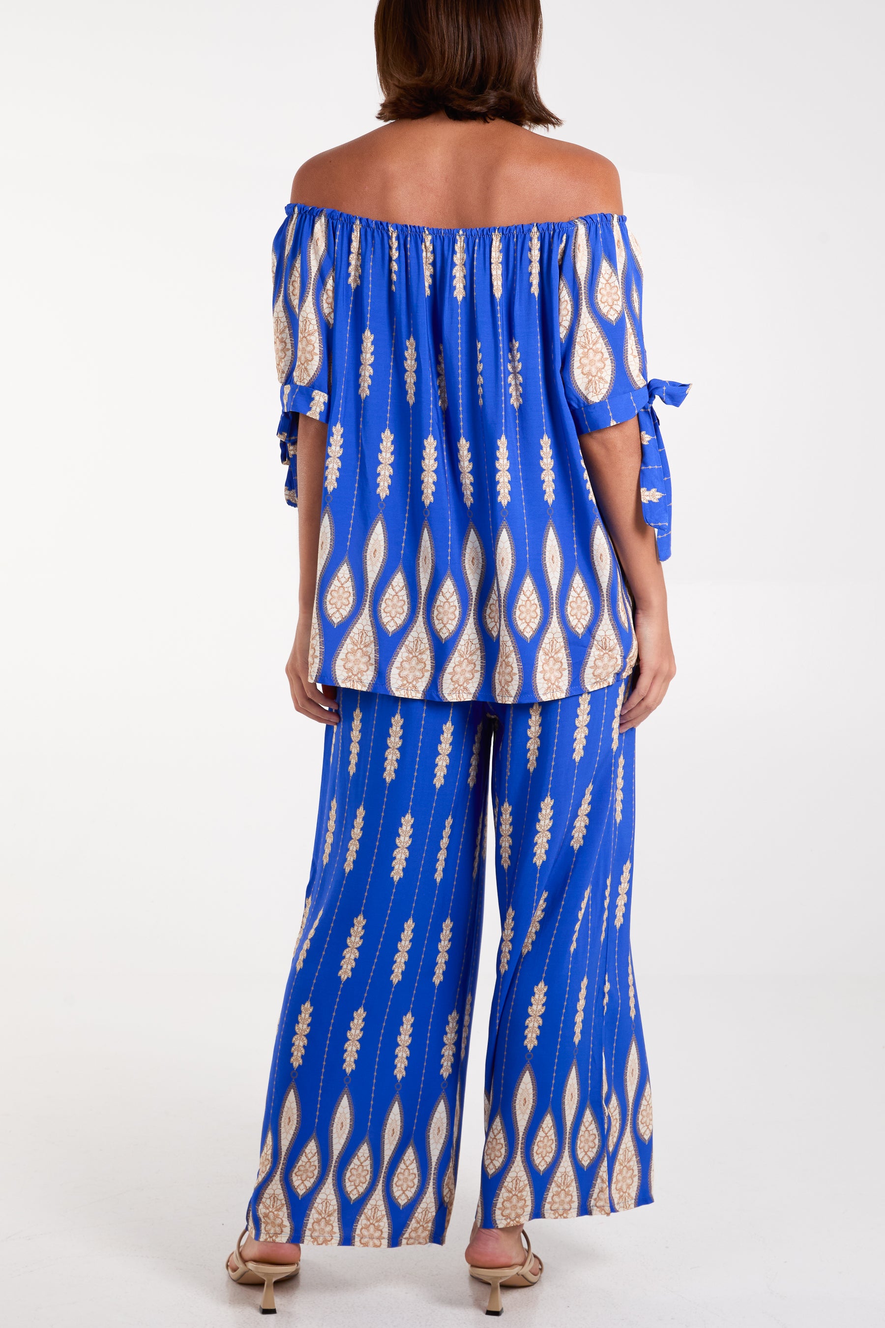 Off Shoulder Blouse & Trouser Co-ord