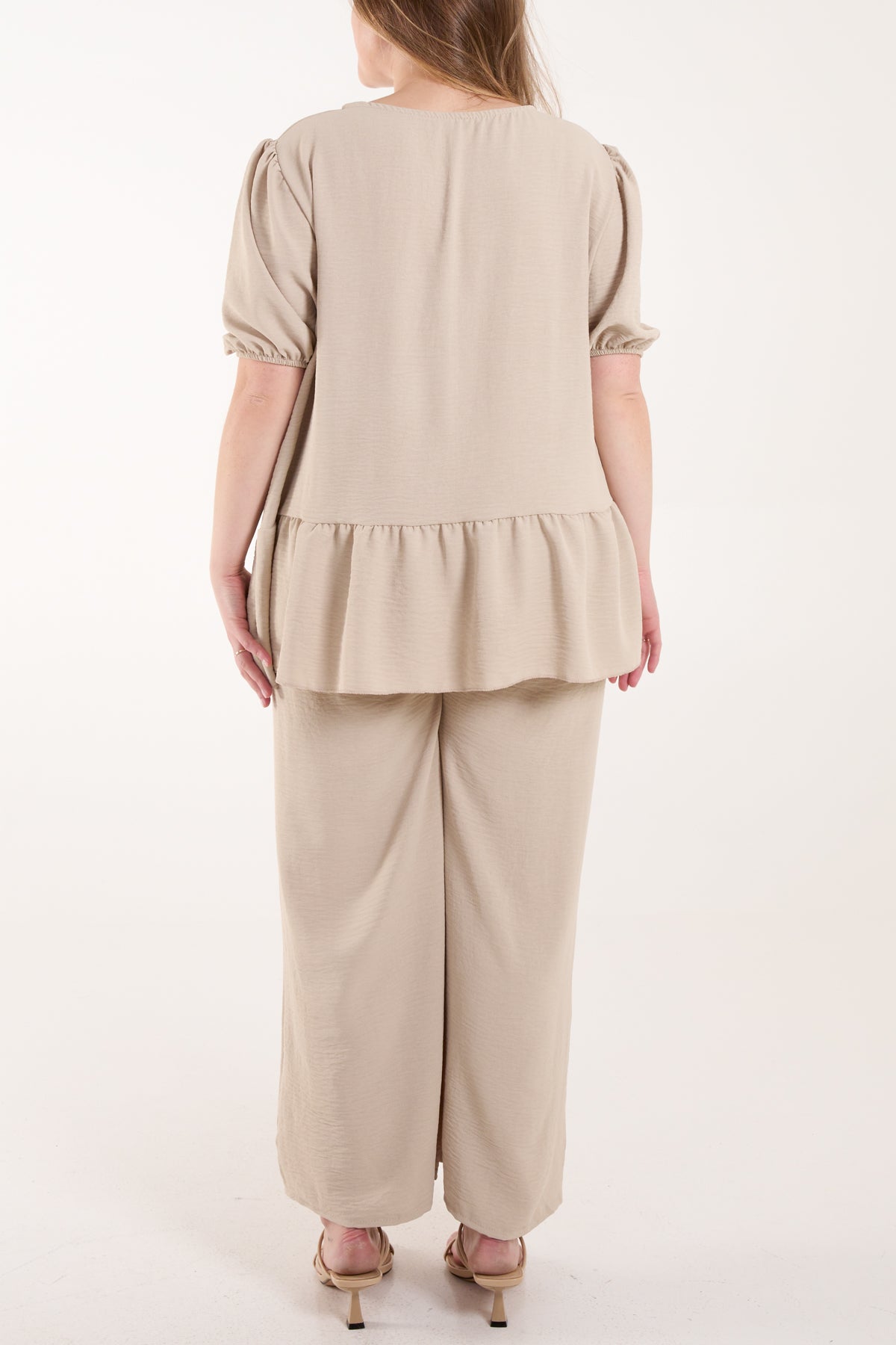 Tied Front Blouse & Tousers Co-Ord