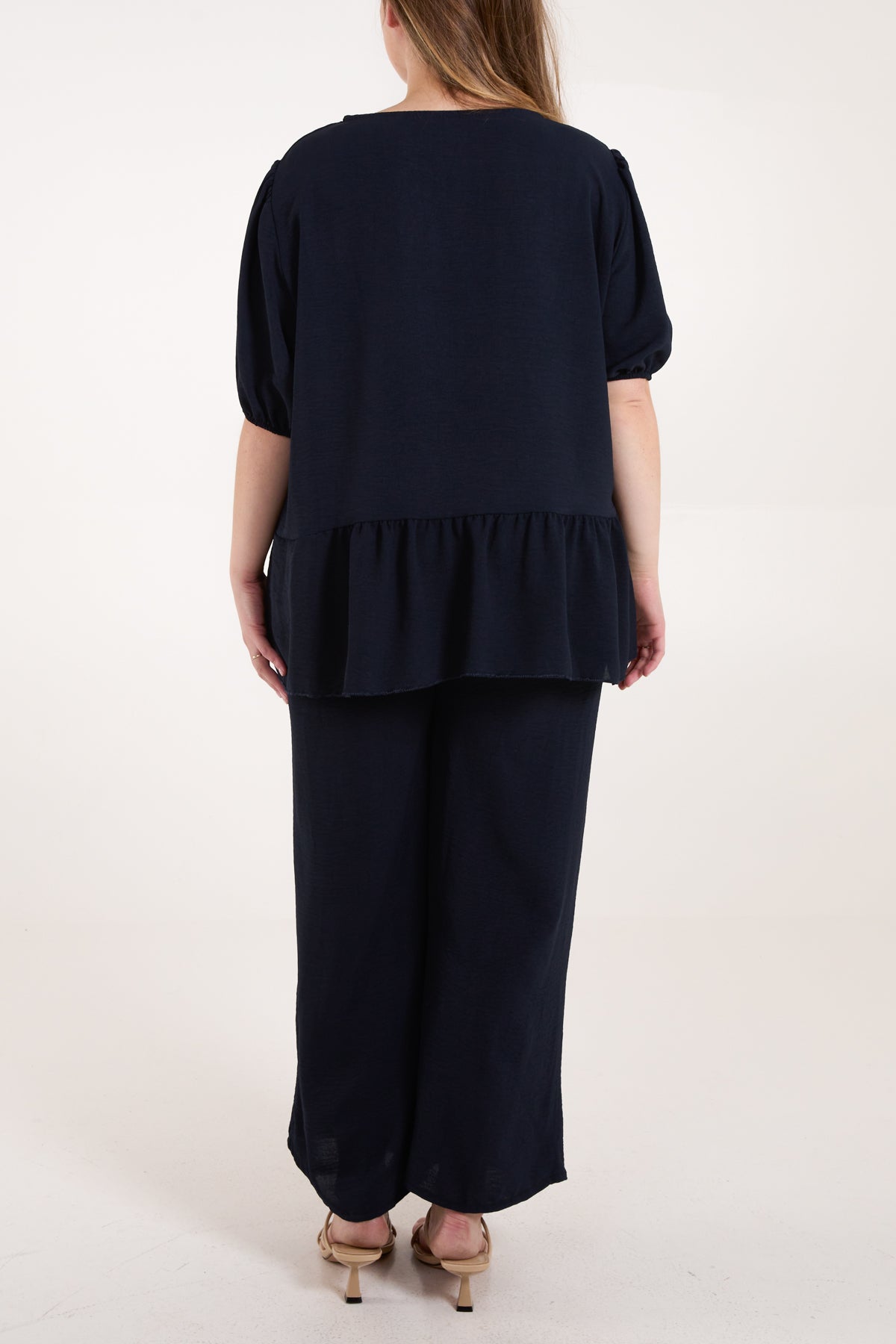 Tied Front Blouse & Tousers Co-Ord