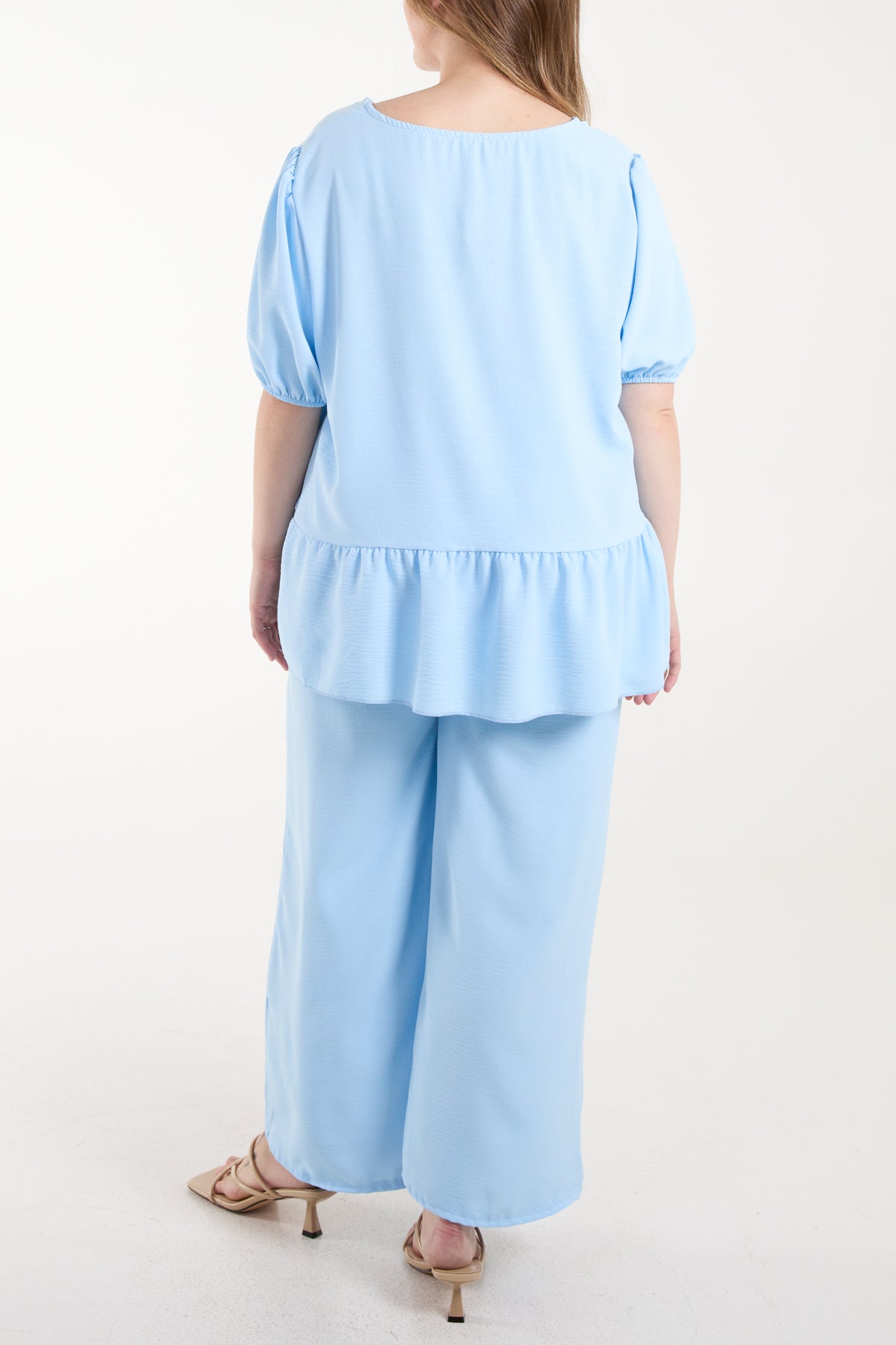 Tied Front Blouse & Tousers Co-Ord