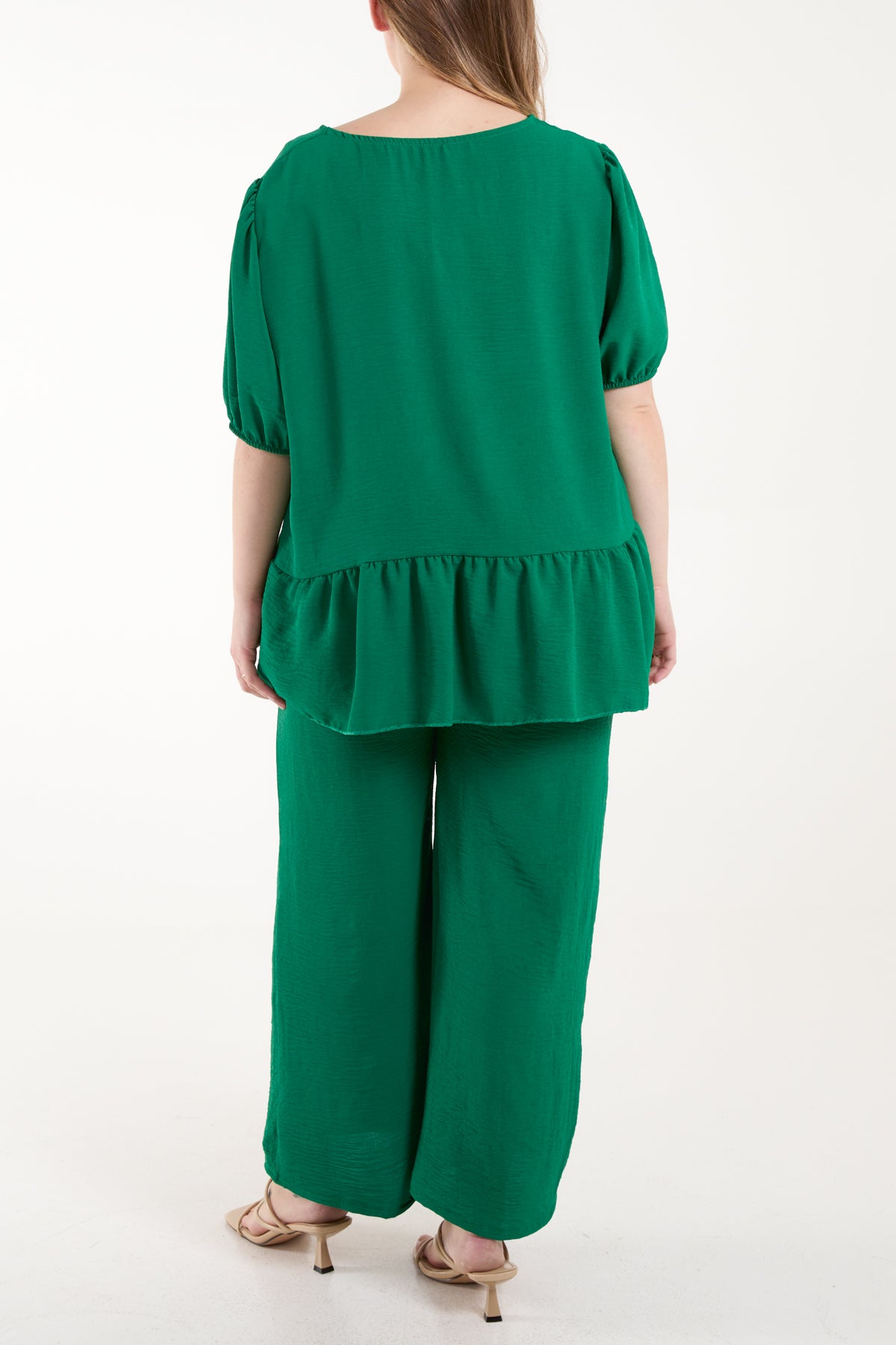 Tied Front Blouse & Tousers Co-Ord