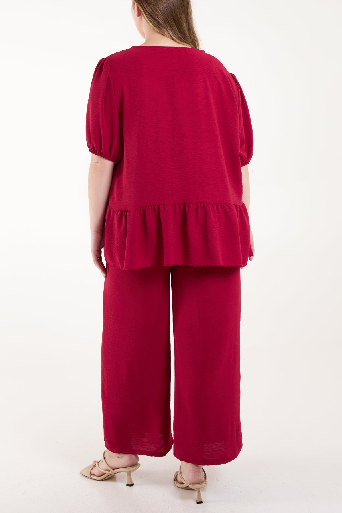 Tied Bow Front Blouse & Trousers Co-Ord