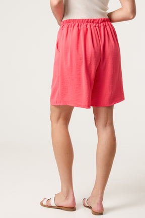 Relaxed Fit Pockets Bermuda Shorts
