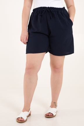 Relaxed Fit Pockets Bermuda Shorts