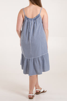 Striped Smock Cami Mini Dress