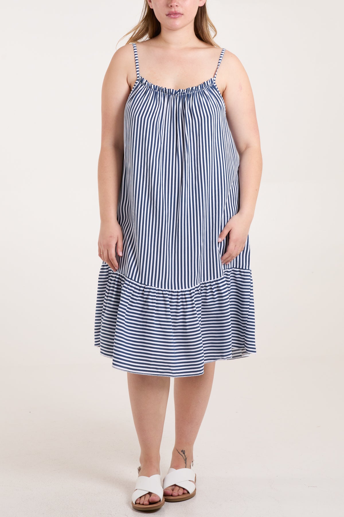 Striped Smock Cami Mini Dress